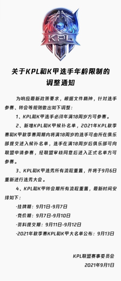 KPL年龄限制令实施南京Hero久竞成最大输家